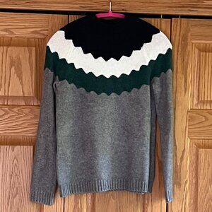 TALBOTS - Scalloped Yoke Mockneck Pullover -- Excellent Condition